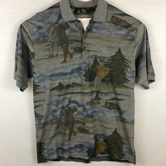 Bobby Jones VINTAGE Italian Artwork Golf Polo -XL - Picture 2 of 8
